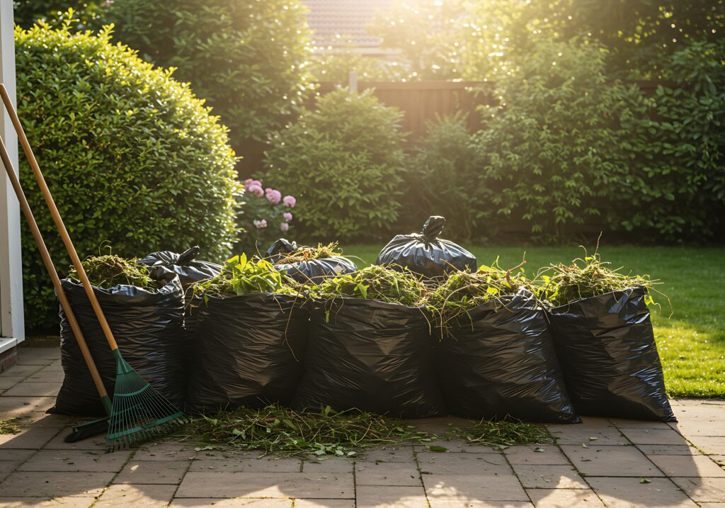 Garden's Golden Hour Cleanup